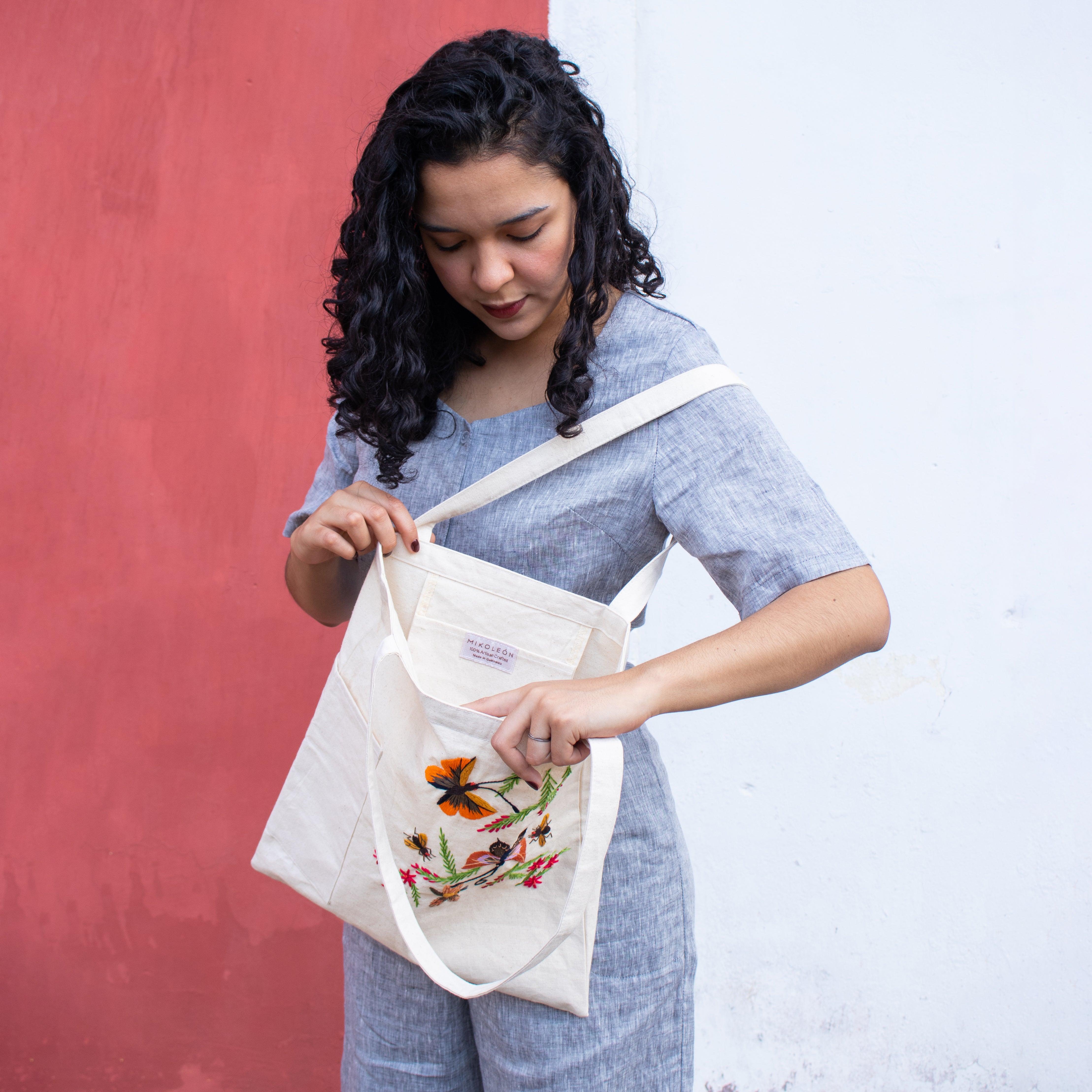 Large Hand Woven and Embroidered Pencil Bag - Hands of Guatemala