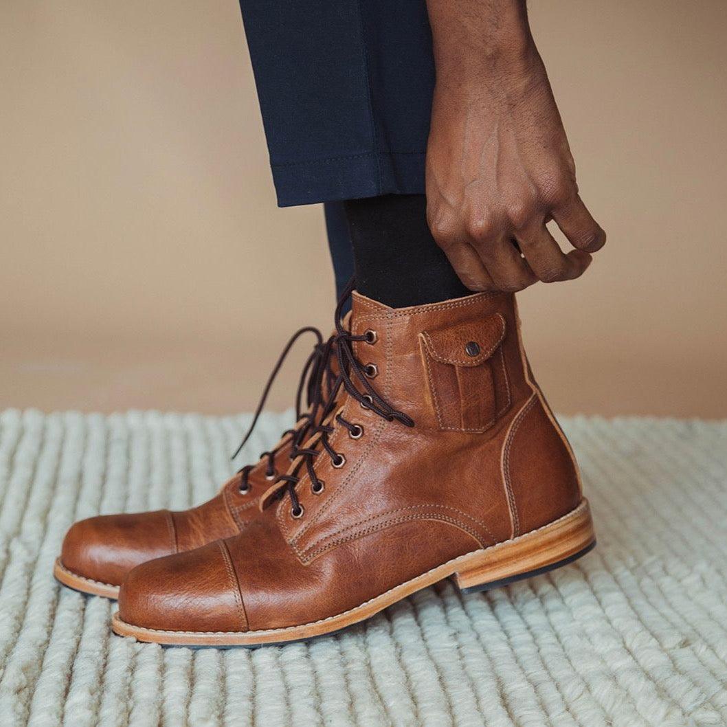 Handcrafted leather boots, clothing, and accessories