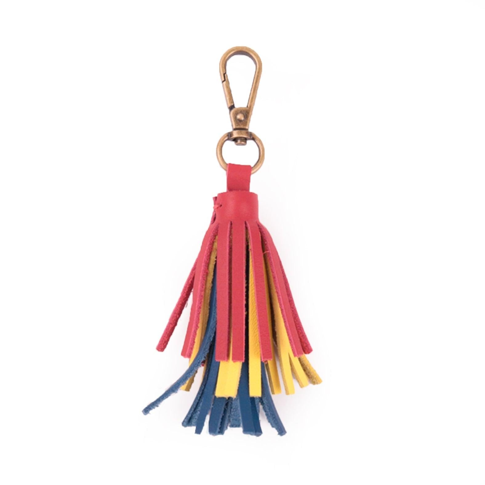 2nd Story Goods Leather Tassel Keychain