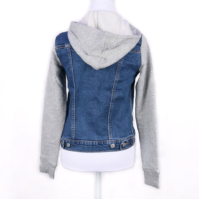 SQS Denim Hooded Jacket for Girl Kids (8-9 Years, Blue) : Amazon.in: Fashion