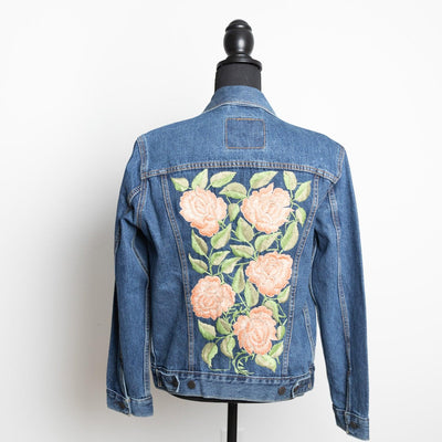 Embroidered Denim Kimono Jacket – Monticello Shop