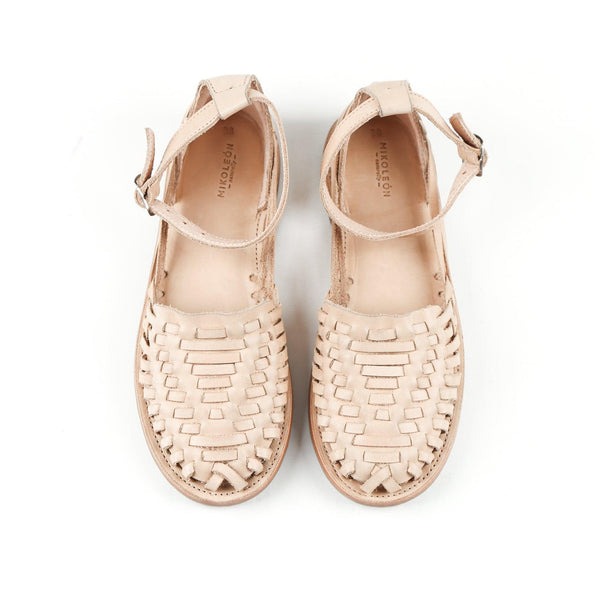 MK2035 Market Huaraches Ankle Strap Natural Sustainable Fashion made by artisans