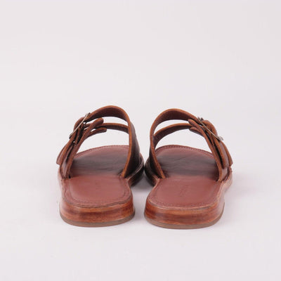 Pam slippers  Leather shoes diy, Leather slippers for men, Ankle strap  sandals heels