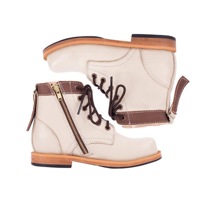 MK22360 Oliver Luxe Boots Bone Children s Leather Boots Sustainable Fashion made by artisans