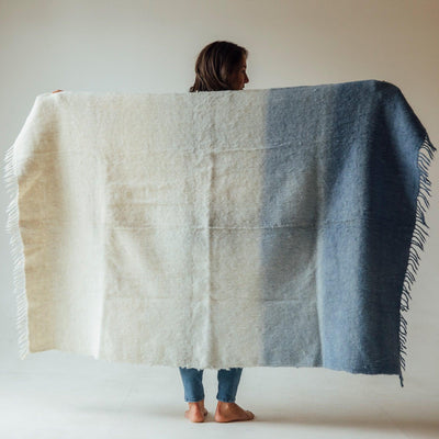 Blue ombre online blanket